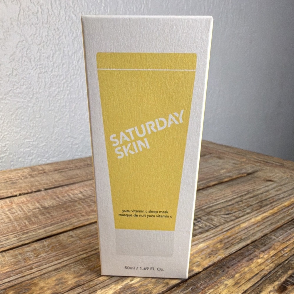 Saturday Skin Yuzu Vitamin C Sleep Mask Cream w/ Niacinamide 1.69 fl oz